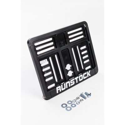 Runstock Logobox License Plate – Universal Motorcycle Plate Frame