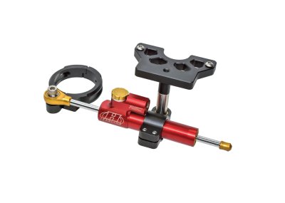 Runstock Hyperpro Steering Damper Kit – Harley-Davidson Road Glide 2014–2025 Under Fairing Mount (CNC Billet Performance Upgrade)