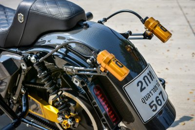 Öhlins STX 36 Twin Shock Absorber Blackline Golden Reservoir