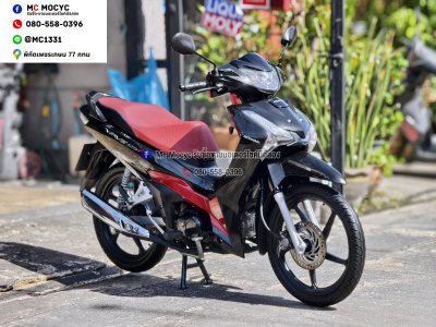 Wave 125i 2024 วิ่ง8000โล รุ่นTOPสตาดมือล้อแมค รถบ้านเครื่องดีสีสวย กุญแจบุคเซอวิสครบ No1486
