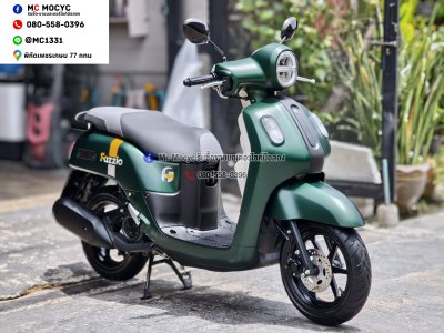 Fazzio 125 2025 รุ่นTOPกุญแจรีโมท เลขไมล์9000โล รถบ้านมือเดียว กุญแจบุคเซอวิสครบ NO1510