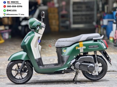 Fazzio 125 2025 รุ่นTOPกุญแจรีโมท เลขไมล์9000โล รถบ้านมือเดียว กุญแจบุคเซอวิสครบ NO1510