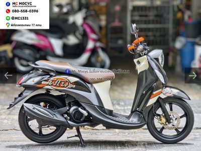 ⭐รถเข้าใหม่⭐ Fino 125i ตัวTopล้อแมค วิ่ง10000โล รถบ้านเครื่องเดิมๆ เล่มเขียวชุดโอนครบ NO1547