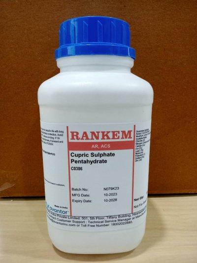 CUPRIC SULPHATE PENTAHYDRATE AR, ACS, RANKEM®