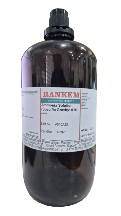 AMMONIA SOLUTION (Specific Gravity: 0.91) LR, RANKEM®
