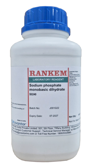 SODIUM PHOSPHATE MONOBASIC DIHYDRATE LR, RANKEM®