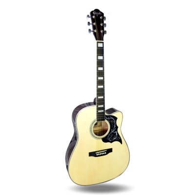 กีต้าร์โปร่ง 41 นิ้ว Kazuki DLKZ-41C แถม กระเป๋า , ปิ๊ก , เหล็กปรับคอ กีต้าร์โปร่ง 41 นิ้ว Kazuki DLKZ-41C แถม กระเป๋า , ปิ๊ก , เหล็กปรับคอ