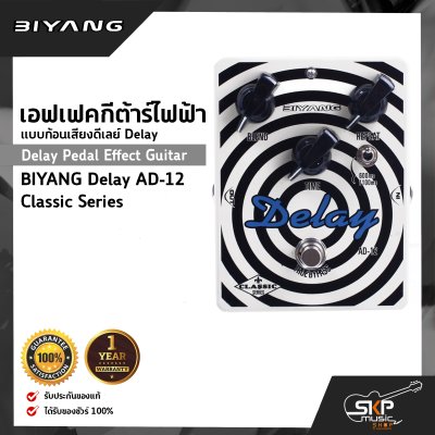 Delay Pedal Effect Guitar BIYANG Delay AD-12 Classic Series