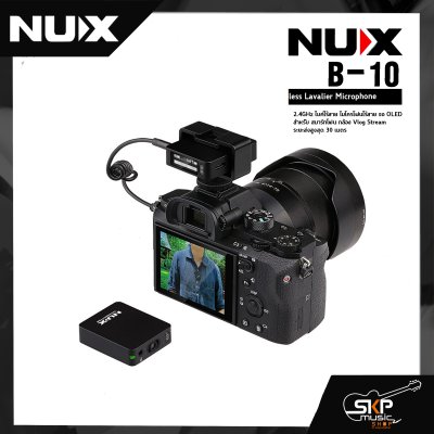NUX B-10 Wireless Lavalier Microphone 2.4GHz