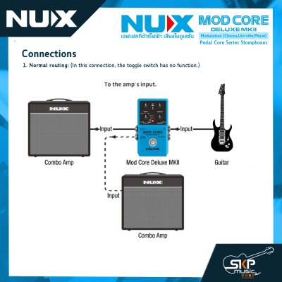 เอฟเฟคกีต้าร์ไฟฟ้า เสียงโมดูเลชั่น NUX Mod Core Deluxe MKII Modulation (Chorus,Uni-vibe,Phase) Pedal Core Series Stompboxes