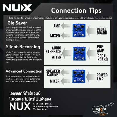 เอฟเฟคกีต้าร์แอมป์โมเดลและไมโครโฟนจำลอง NUX Solid Studio (NSS-5) IR & Power Amp Simulator Verdugo Series สินค้าใหม่แท้ รับประกัน 1 ปี