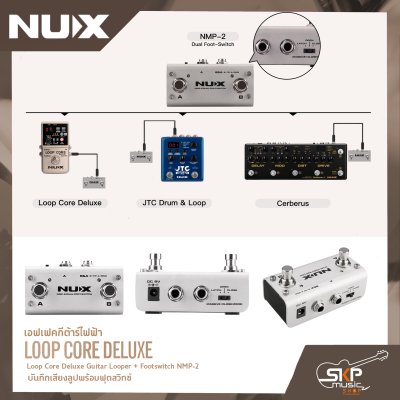 NUX Loop Core Deluxe Guitar Looper + Footswitch NMP-2