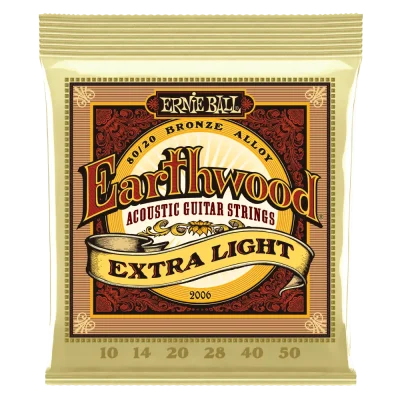 สายกีต้าร์โปร่ง Ernie Ball Earthwood Extra Light 2006 (.010-.050)