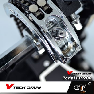 กระเดื่องเดี่ยว โซ่คู่ V Tech Drum FP-900