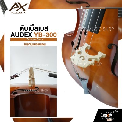 ดับเบิ้ลเบส ไม้ลามิเนตลินเดน Double Bass AUDEX YB-300 แถมฟรีกระเป๋า , คันชัก , ยางสน