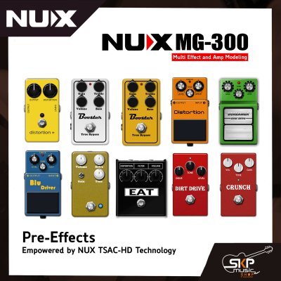 มัลติเอฟเฟคกีต้าร์ไฟฟ้า NUX MG-30 Multi Effect , Amp Modeling , Samples IR , USB Recording สินค้าใหม่แท้ รับประกัน 1 ปี  แถมอเด็ปเตอร์ , Foot Switch , คู่มือ