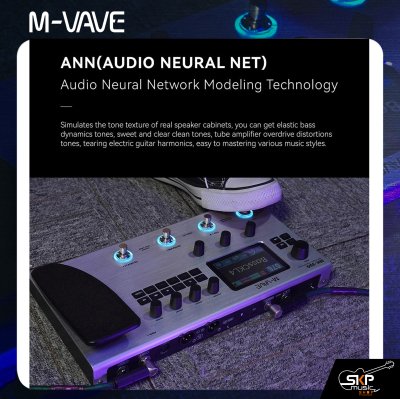 มัลติเอฟเฟคกีต้าร์ไฟฟ้า/เบส M-VAVE MK-300 Multi-Effect Modeler Capturer Guitar Bass Processor