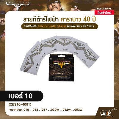 สายกีต้าร์ไฟฟ้า คาราบาว 40 ปี CARABAO Electric Guitar Strings Anniversary 40 Years