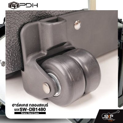 ฮาร์ดเคส กลองสแนร์ 14 นิ้ว ความสูง 8.5 นิ้ว วัสดุ ABS มีล้อลาก PDH Snare Hard Case SW-DB1480 ฮาร์ดเคส กลองสแนร์ 14 นิ้ว ความสูง 8.5 นิ้ว วัสดุ ABS มีล้อลาก PDH Snare Hard Case SW-DB1480