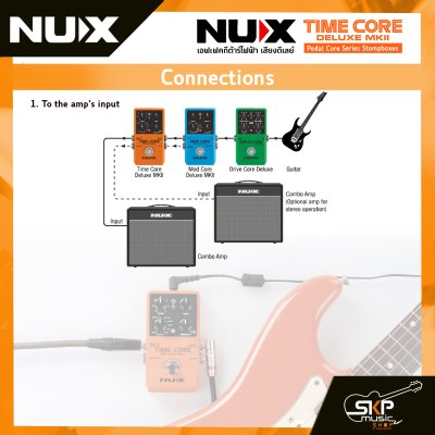 เอฟเฟคกีต้าร์ไฟฟ้า เสียงดีเลย์ NUX Time Core Deluxe MKII Pedal Core Series Stompboxes