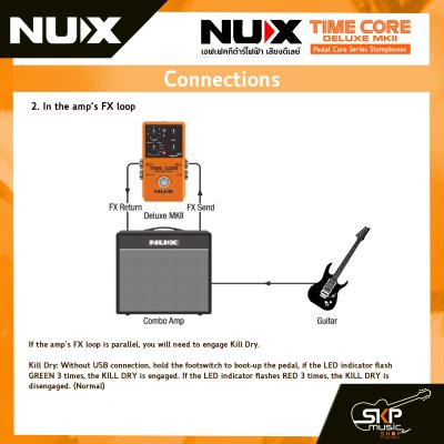 เอฟเฟคกีต้าร์ไฟฟ้า เสียงดีเลย์ NUX Time Core Deluxe MKII Pedal Core Series Stompboxes