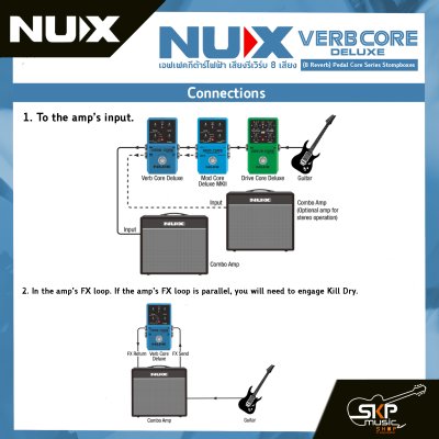 NUX Verb Core Deluxe (8 Reverb) Pedal Core Series Stompboxes