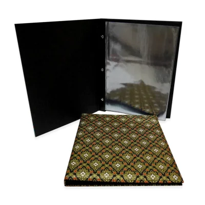 ปกเมนูผ้าไทย **สินค้าสั่งผลิต** ปกเมนูผ้าไทย **สินค้าสั่งผลิต**