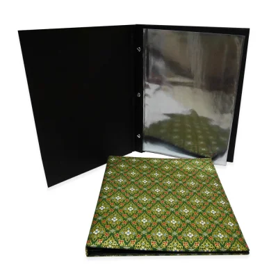 ปกเมนูผ้าไทย **สินค้าสั่งผลิต** ปกเมนูผ้าไทย **สินค้าสั่งผลิต**