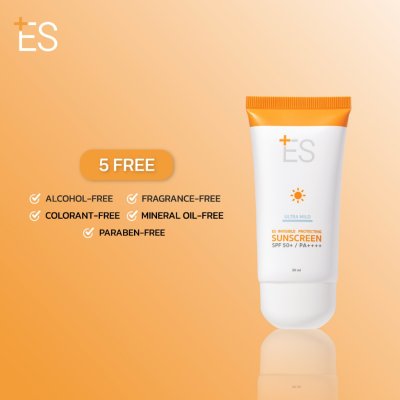 ES Invisible Protecting Sunscreen SPF50+ PA++++ (30ml) เอส กันแดดเนื้อบางเบา
