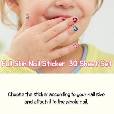 Pinky Pink Princess Pinky Full Skin Nail Sticker (1Sheet) พิงกี้ สติกเกอร์แต่งเล็บ