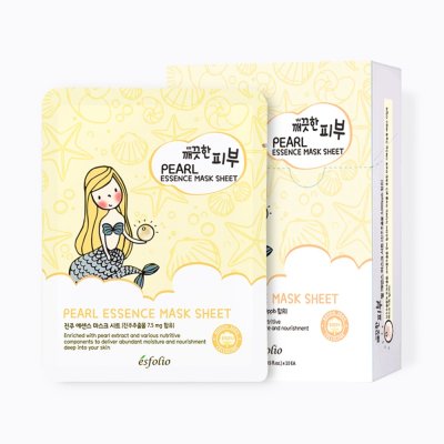 Esfolio Pure Skin Essence Mask Sheet (25ml) เอสโฟลิโอ แผ่นมาส์กหน้า