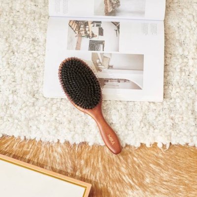 Mira Pro Plus Hair Texture Boar Bristle Hair Brush มิร่า หวีหมูป่า ผมสวยไม่พันกัน ลดมันลดฟูได้