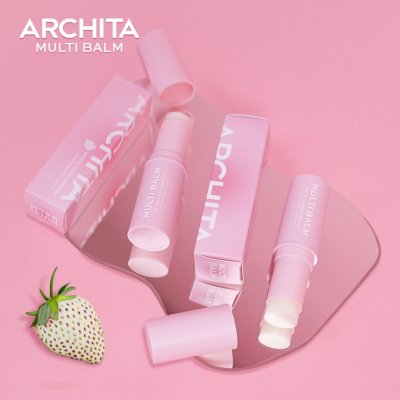 Archita White Strawberry Skincare Stick Balm (7g) อาชิตา สกินแคร์ สติ๊ก
