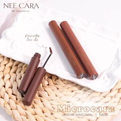 Nee Cara Microcara Brow Mascara N608 (6g) นีคาร่า มาสคาร่าคิ้ว 608