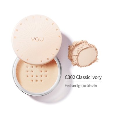 Y.O.U NoutriWear+ Airy Fit Loose Powder แป้งฝุ่นสูตรบางเบา เครื่องสำอางติดทนนาน