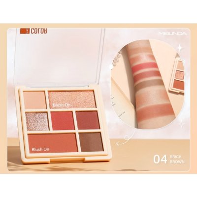 Meilinda Color Code Blush&Eye Palette เมลินดา พาเลทท์อายแชโดว์ พร้อมบลัชออน