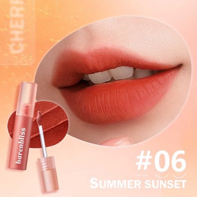 Barenbliss Cherry Makes Cheerful Lip Velvet ลิปเนื้อกำมะหยี่ เนียนนุ่ม สีชัดติดทน