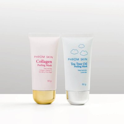 Phromskin Collagen Peeling Mask (50g) พร้อม สกิน คอลลาเจน พีลลิ่ง มาส์ก มาร์ก คอลลาเจน