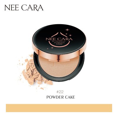 Nee Cara Soft Light Powder Cake N604 นีคาร่า แป้งพัฟผสมรองพื้น เนื้อเนียน คุมมัน มีส่วนผสมของสารกันแดด SPF25+++
