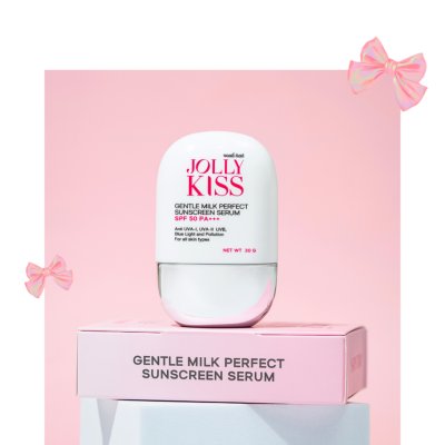 Jolly Kiss Gentle Milk Perfect Sunscreen Serum SPF50 PA+++ (30g) จอลลี่ คิสส์ กันแดด
