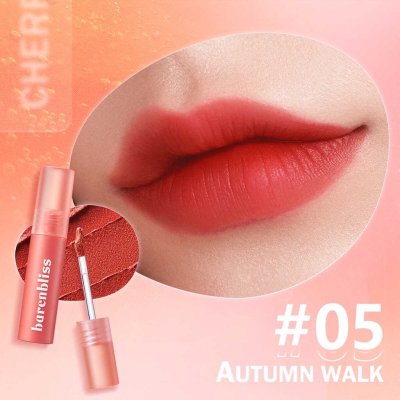 Barenbliss Cherry Makes Cheerful Lip Velvet ลิปเนื้อกำมะหยี่ เนียนนุ่ม สีชัดติดทน