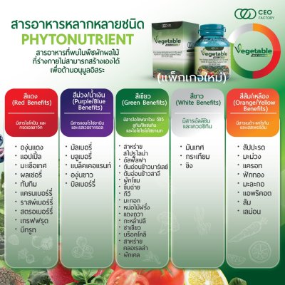 CEO Vegetable Mix Capsule (30g) ผงผัก มิกซ์ แคปซูล