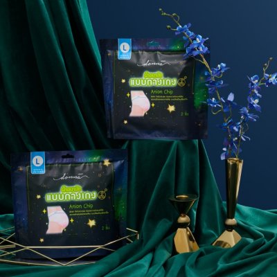 Donna Pants Size L 2Pcs. ดอนน่า กางเกงผ้าอนามัย ไม่อับชื้น ไม่ระคายเคือง ลดการปวดท้องประจำเดือน