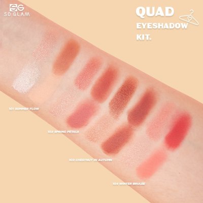 So Glam Quad Eyeshadow Kit โซ แกลม พาเลทอายแชโดว์ ขนาดพกพา