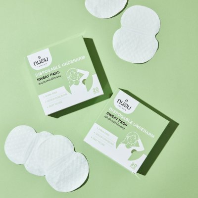 Tanhom Sweat Pads (20ชิ้น) ถนอม แผ่นซับเหงื่อใต้วงแขน