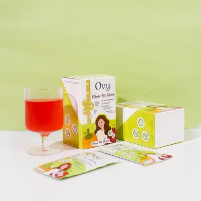 Ovy Fiber Fit Gluta (1 กล่องมี 6 ซอง) โอวี่ ไฟเบอร์ ฟิต กลูต้า