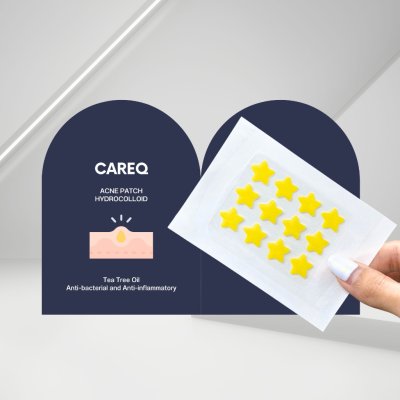 CareQ Acne Patch Hydrocolloid แคร์คิว แผ่นแปะสิว ดูดสิว สิวยุบ