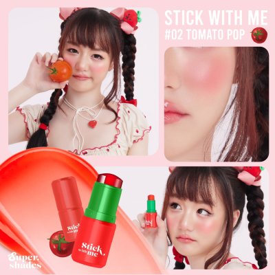 Supershades Stick With Me Blush (4g) ซุปเปอร์เฉด บลัชออนรูปแบบแท่งรุ่น สติ๊กวิทมี