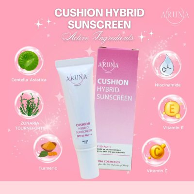Aruna Cosmetics Cushion Hybrid Sunscreen SPF50 PA+++ (5g) อรูนะ คอสเมติกส์ คุชชั่น ไฮบริด ซันสกรีน เอสพีเอฟ 50 พีเอ+++
