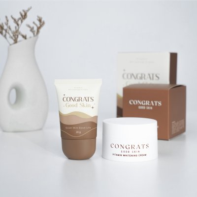 (ใช้โค้ดเหลือ 159.-) Congrats Good Skin Underarm Cream คอนเกรทส์ กู๊ด สกิน ครีมทารักแร้ขาว กระจ่างใส ลดกลิ่นตัว